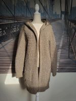 Cardigan Strickjacke Strickmantel beige braun Kapuze one size Schleswig-Holstein - Bad Bramstedt Vorschau