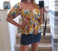 Schößchen Shirt Bluse Peplum Shirt New Yorker XS/34 Sachsen-Anhalt - Mücheln (Geiseltal) Vorschau