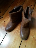 Braune Stiefeletten mit Lammfell Einlage, Biker Look,Gr. 37 Nordrhein-Westfalen - Witten Vorschau