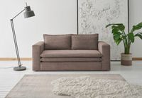 Sofa 2 Sitzer Stoff Cord Velours Hellbraun inkl. Kissen Nordrhein-Westfalen - Steinheim Vorschau