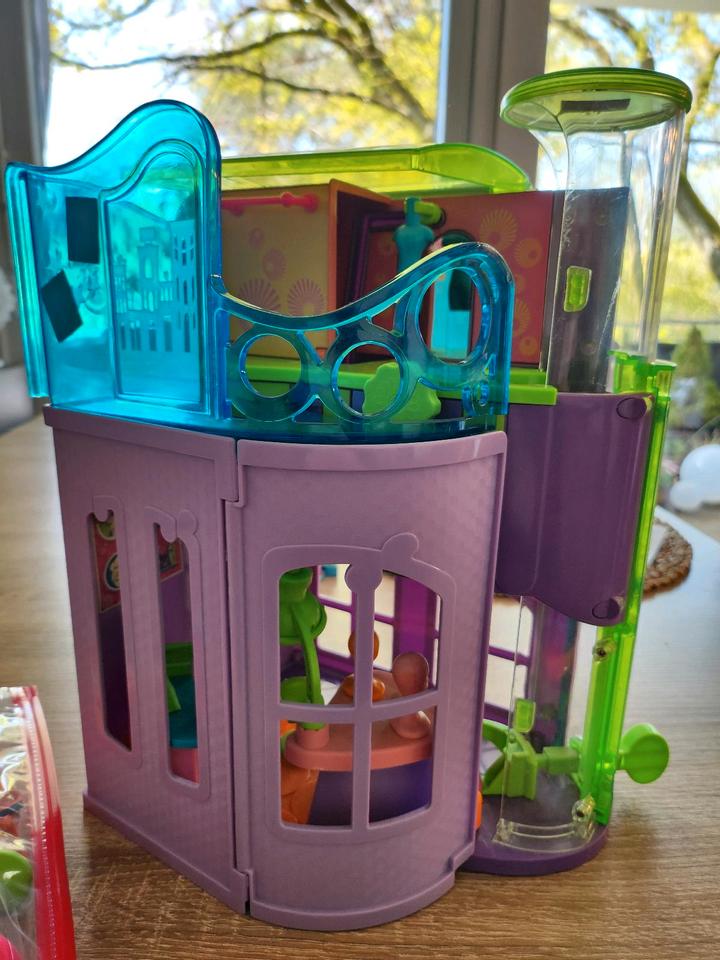 Originales Polly Pocket Apartment, Friseur, Cafe, mechanisch, Set in Hanau