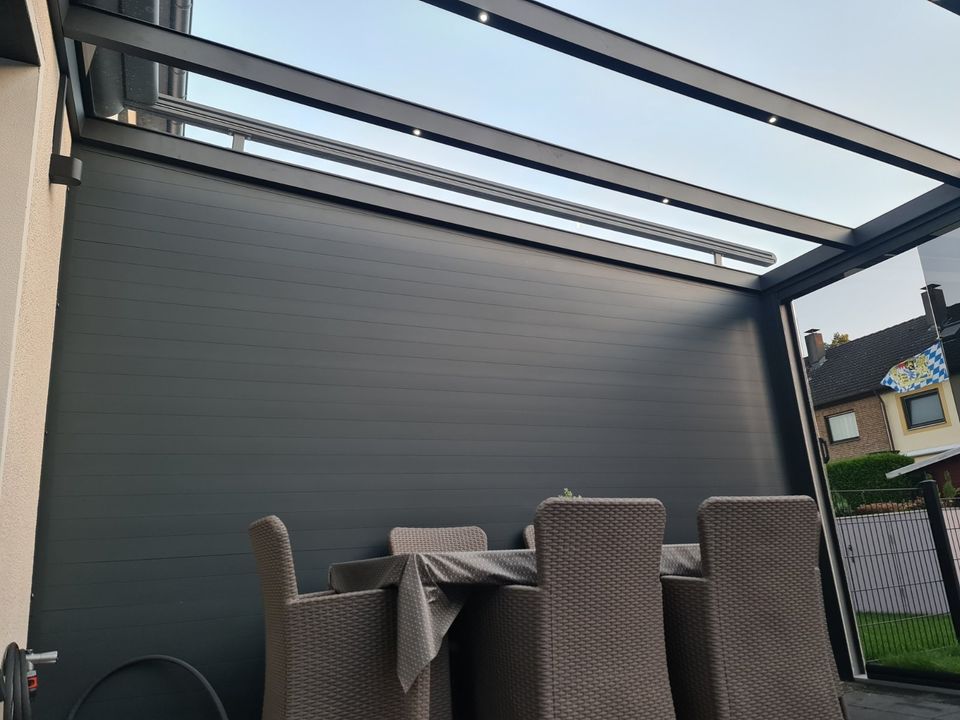 Aluminium Geländer Terrasse Garten Balkon Schall- und Sichtschutz in Delbrück