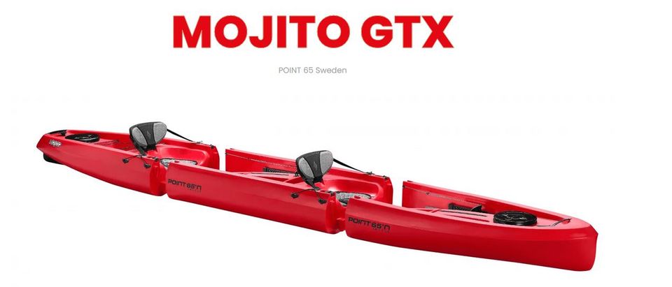 Point 65 Modulares Zweisitzer Angelkajak Mojito GTX in Pampow