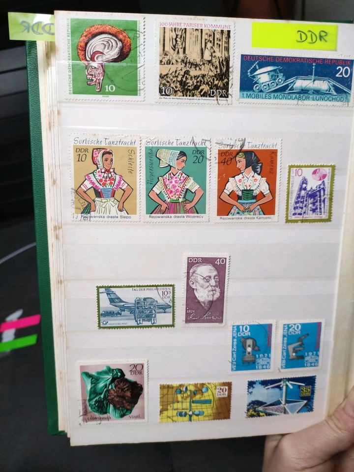 Alte DDR Briefmarken / Briefmarkensammlung in Gießen