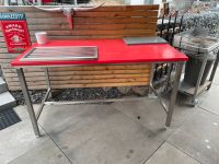 Outdoor Tisch XXL Edelstahl/Polyethylen rot Hessen - Kirchhain Vorschau