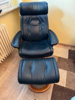 Blauen Leder-Stressless-Sessel EKORNES m.Hocker Abh. HH-Harburg Niedersachsen - Buxtehude Vorschau