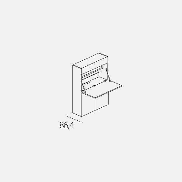 CLEI Schrankwand Tisch /Arbeitstisch + Regale Büro Regalboards in Gäufelden