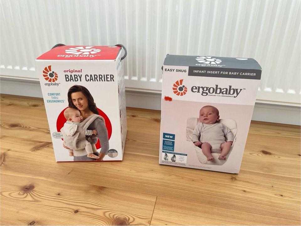 Ergobaby Original Baby Carrier Babytrage + Neugeboreneneinsatz in Denkingen