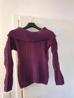 Pullover lila mit Carmen - Kragen Bayern - Schwabach Vorschau