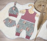 Baby Kleinkind Set Handmade ❤️ Strampler Hose Mütze Tuch ❤️ Hase Nordrhein-Westfalen - Nachrodt-Wiblingwerde Vorschau