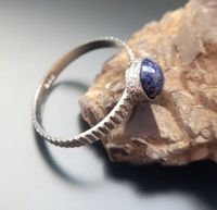 925 Sterling Silber Ring Lapislazuli Edelstein Gr. 19 Echtschmuck Niedersachsen - Hessisch Oldendorf Vorschau