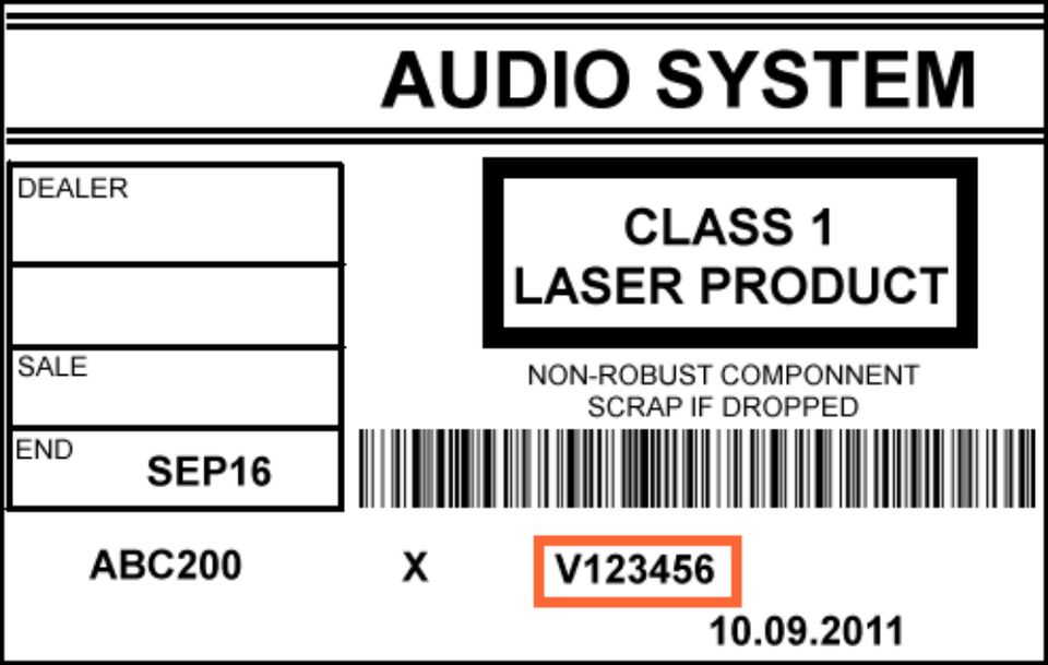 RADIO CODE Ford V Code SONY 6000 CD Radio Code Key Unlock Decode in Hamburg