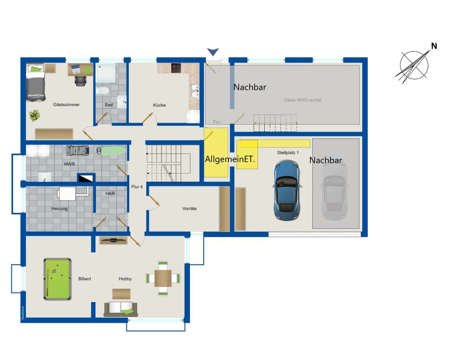 Sanierte Doppelhaushälfte mit Garten und Garagenstellplatz in Eisenberg 