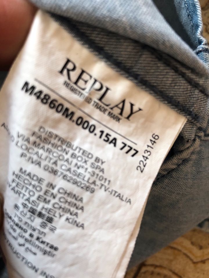 Replay Jeans Hemd  S in Hamburg