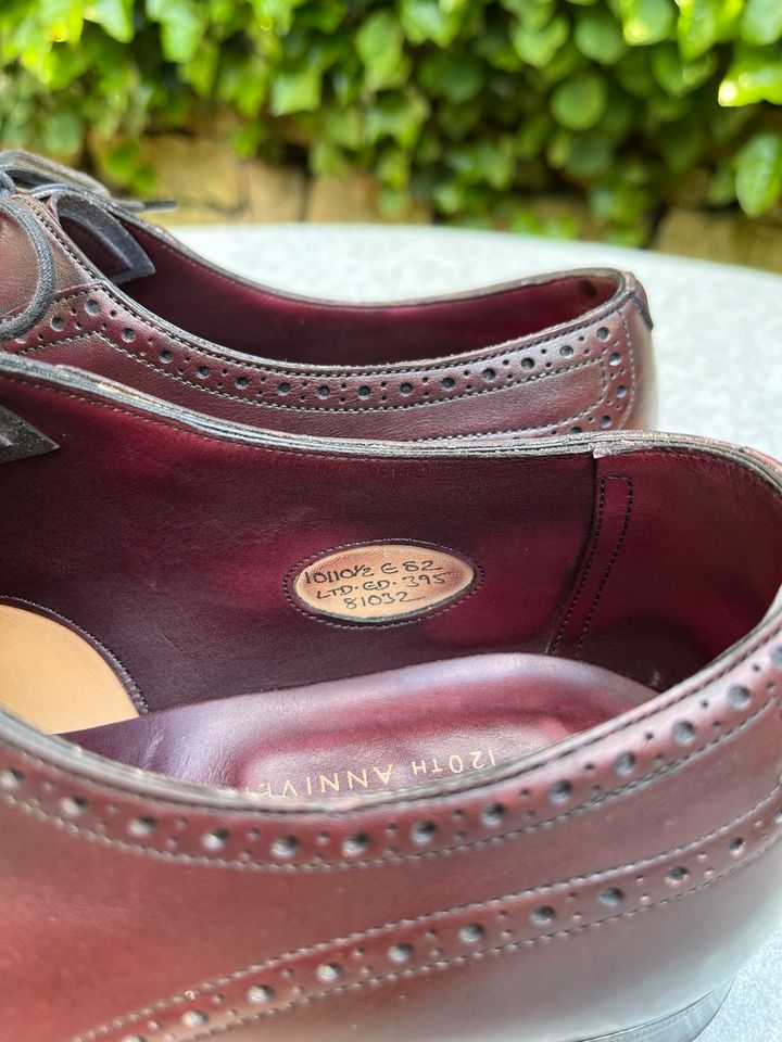 Edward Green Oxford Brogue Limited Edition Brummell 10,5 Bordeaux in Frankfurt am Main