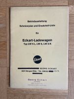 Eckart Ladewagen Betriebsanleitung. Ersatzteilliste, Schmierplan Rheinland-Pfalz - Nastätten Vorschau