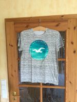 Hollister T- Shirt, Jungen, grau meliert, Logo Türkis, Größe S Nordrhein-Westfalen - Niederkrüchten Vorschau