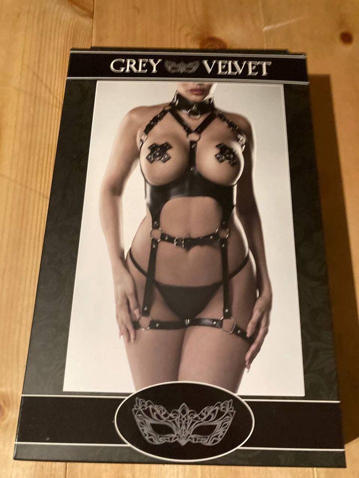 Grey Velvet Corsage Body Negligé NEUwertig Größe XL XXL 42 44 in Hildburghausen