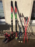 Alpin SKI 170 Anfänger Skistiefel Salomon Stöcke Langlauf Abfahrt Sachsen - Crottendorf Erzgebirge Vorschau