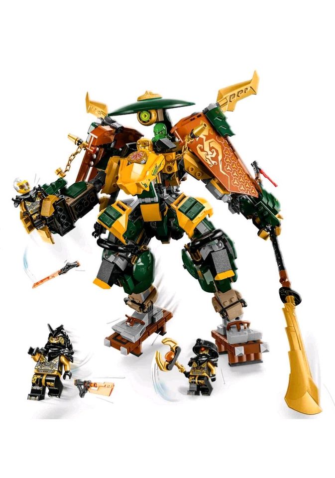 LEGO NINJAGO Lloyds und Arins Training-Mechs (71794) Set in Dresden