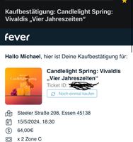 Vivaldis 4 Jahreszeiten im Kerzenlicht Nordrhein-Westfalen - Oberhausen Vorschau