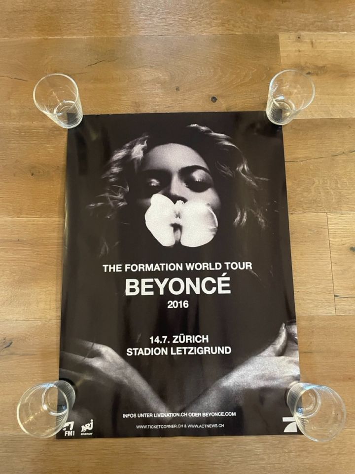 Beyonce Formation World Tour Poster 2016 Neu Renaissance in Düsseldorf