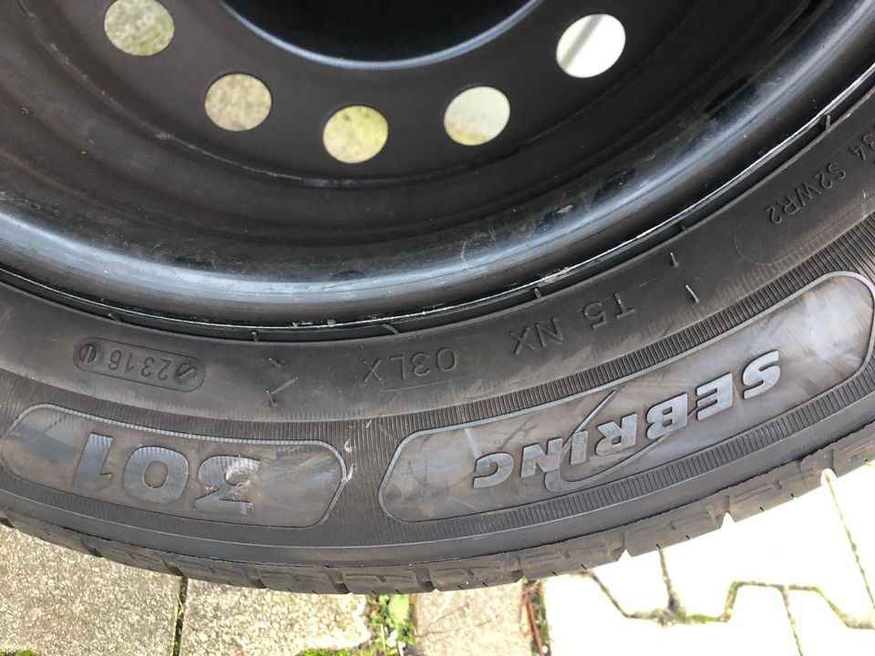 Komplet Räder mit Sommerreifen Sebring 185/65 R 15 Dot 2016 in Karlsruhe