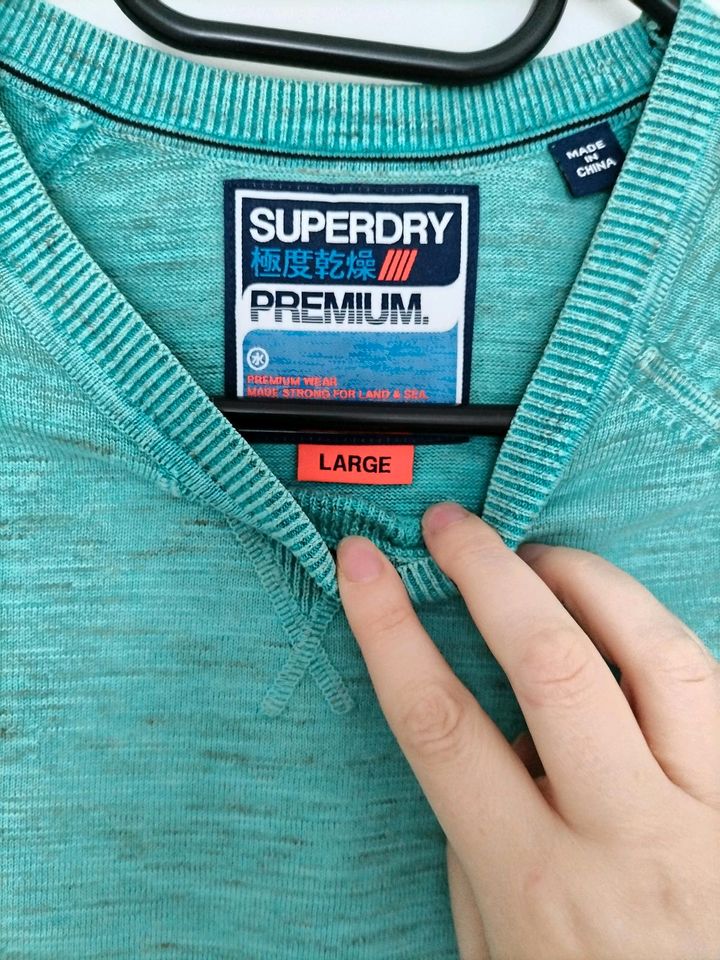 Superdry Herren Pullover mint in Emmendingen