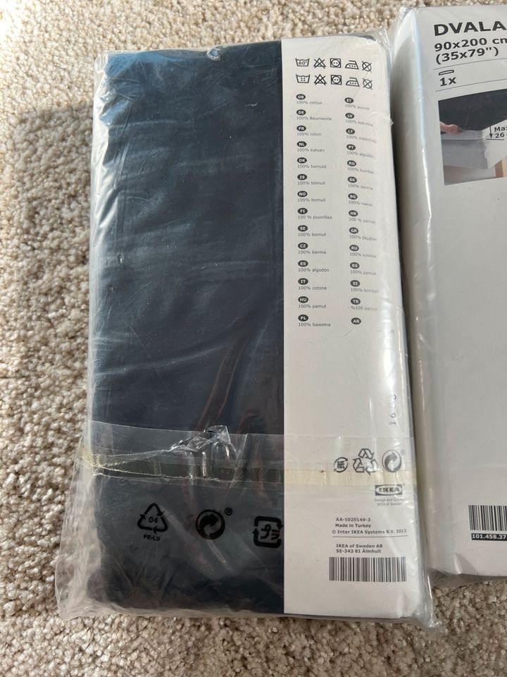 2x Spannbettlacken 90x200 NEU „schwarz“ von IKEA 7,00€ jeweils in München