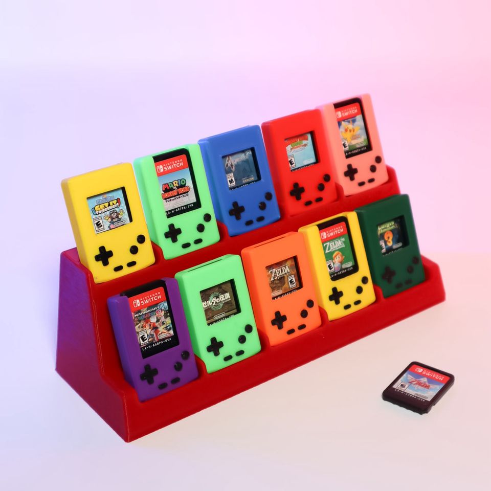 Mini Gameboy Case: stilvolle Aufbewahrung Nintendo Switch Spiele in Swisttal