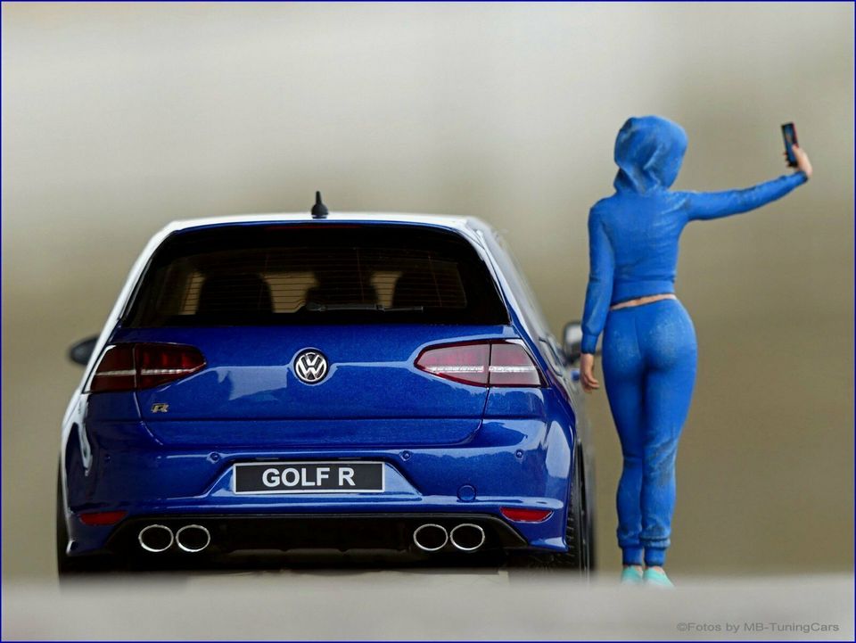 1:18 VW Golf VII 7 R 2014 Lapiz- Blau / Blue Edition +OVP in Weimar