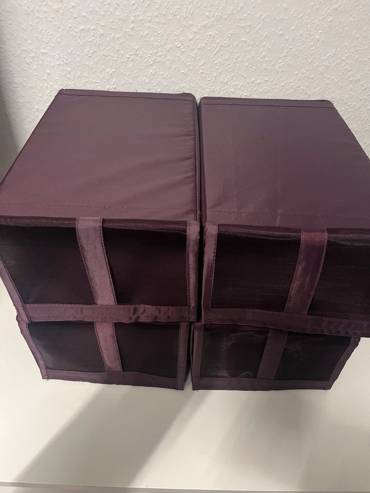 4x Aufbewahrungs Boxen Skub Ikea lila Ordnung Schuhe in Nürnberg (Mittelfr)