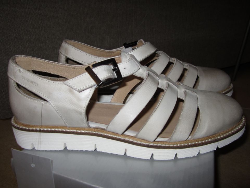 NEU Otto Kern Leder Schuhe Damenschuhe Sandalen Sommerschuh gr.38 in Wölfersheim