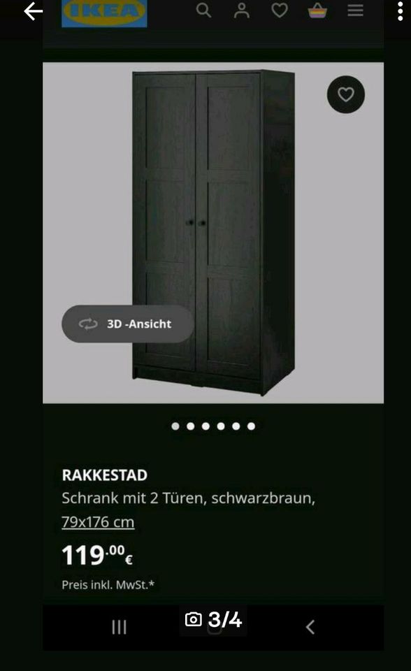 IKEA Schrank Kleiderschrank RAKKESTAD in Dresden