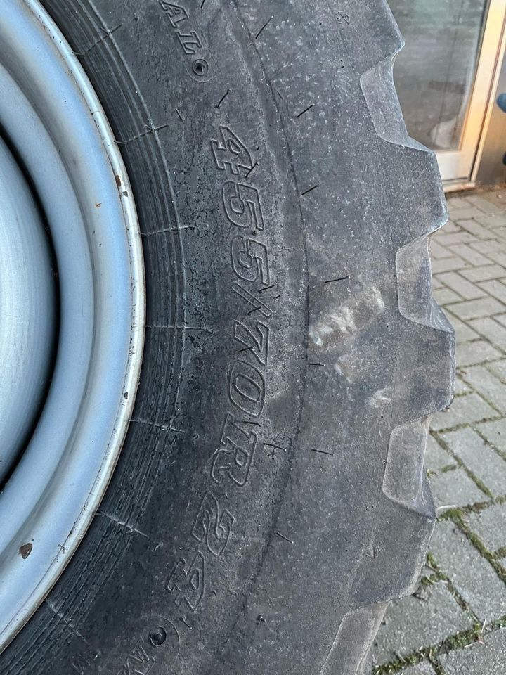 Felge 13x24 Südrad 10 Loch mit Reifen 455/70 R24 in Großenwörden