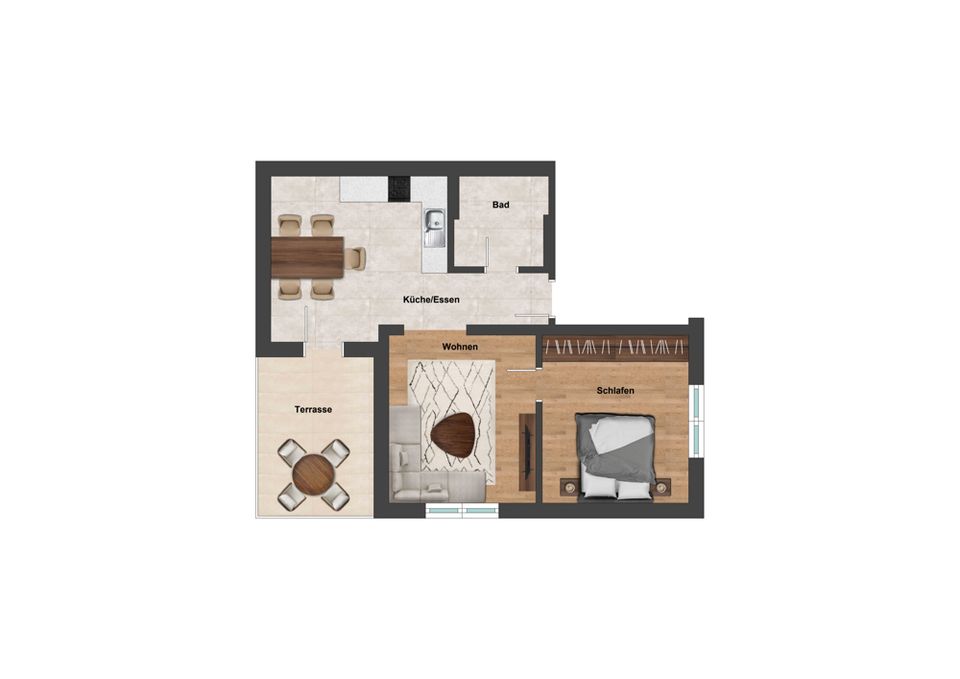 2 Zimmer-Wohnung im Erdgeschosswohntraum in Heilsbronn