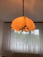 Vintage Deckenlampe hängend (Rauchglas m.Muster) Hessen - Kelkheim Vorschau