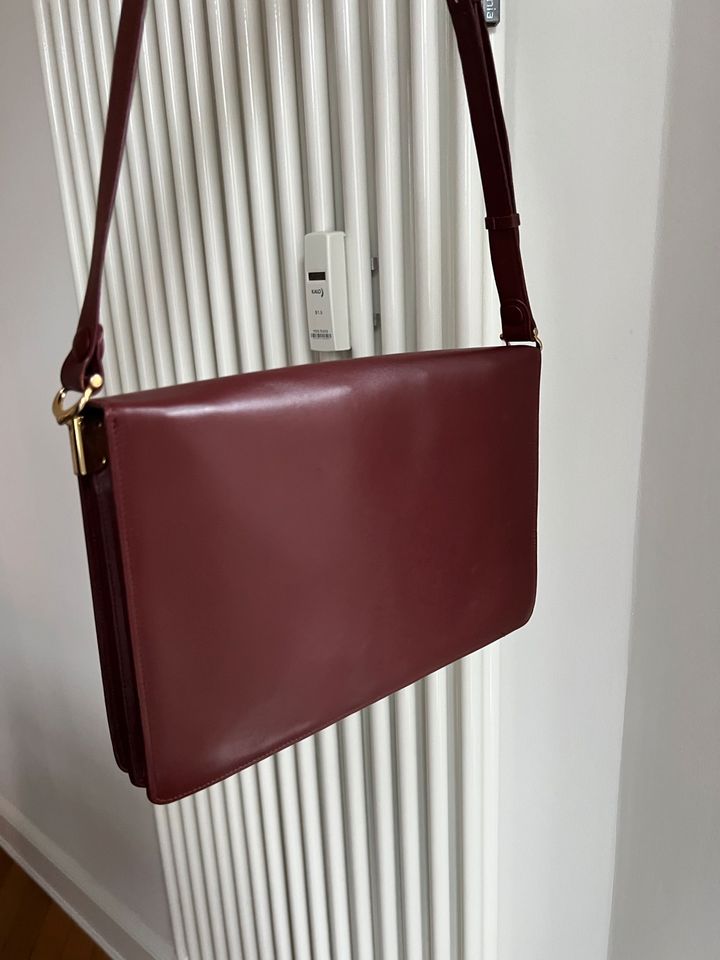 CARTIER mustDe Vintage Tasche Messenger Akten Bordeaux Rot Tasche in Hamburg