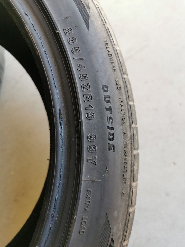 2 Sommerreifen Tomason 235/45R19 99Y XL SPORTRACE 5mm in Philippsburg