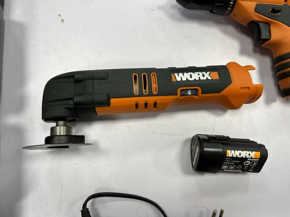 Worx 12V Akkubohrschrauber+Multimaster+1x Akku+Ladegerät+Koffer in Berlin