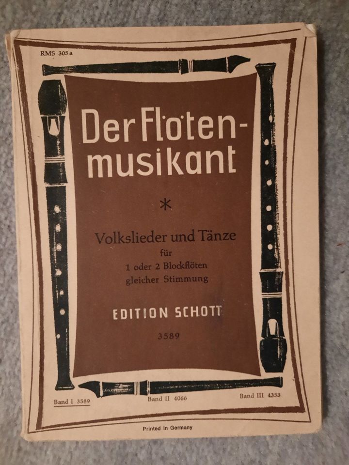 16 Notenbücher für Blockflöte (nur Komplettabgabe) in Hamburg