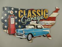 Wandschild Classic Garage USA Blechschild Tankstelle Krummhörn - Greetsiel Vorschau