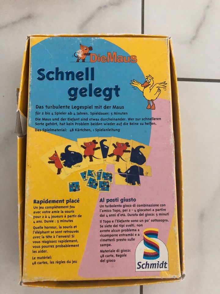Schmidt Spiele Kosmos Mitbringspiel Memo Schnell gelegt Mickys AB in Hanau