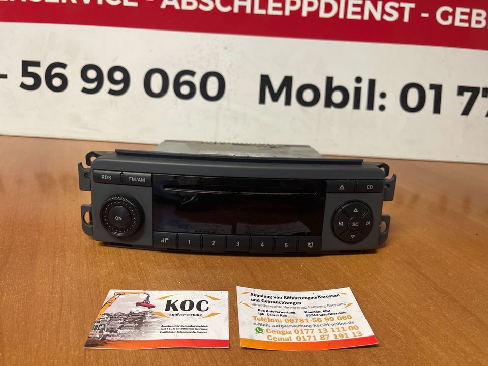 Smart FourFour Radio Autoradio A4548200379012 in Idar-Oberstein