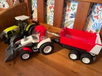 Kinder ♥️ Traktor CLAAS Bruder mit Hänger sehr groß Hessen - Hohenroda Vorschau