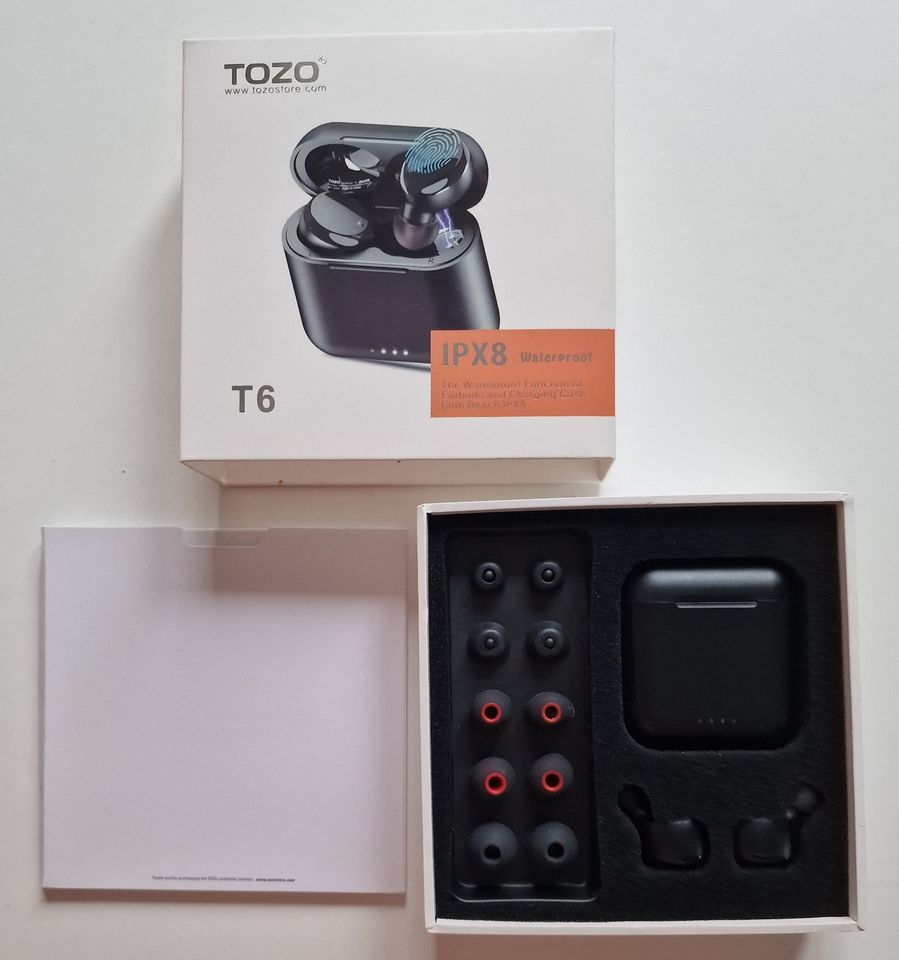 TOZO T6 Bluetooth Kopfhörer Kabellos In Ear Kopfhörer Touch in Lohr (Main)