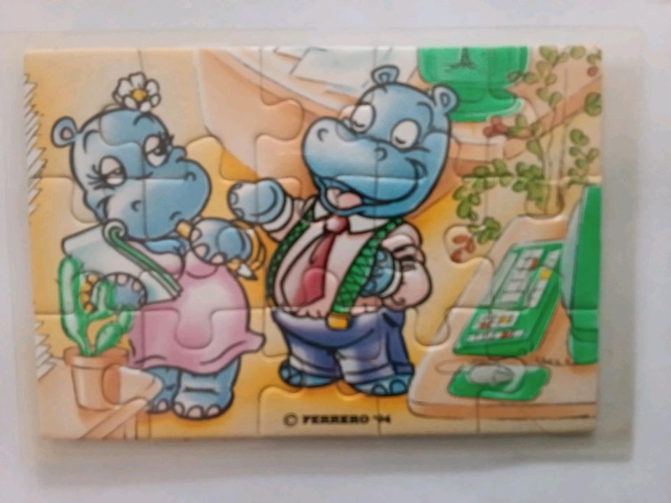 Ü-Ei Puzzle 1994 Happy Hippo Company komplett in Bad Frankenhausen/Kyffhäuser