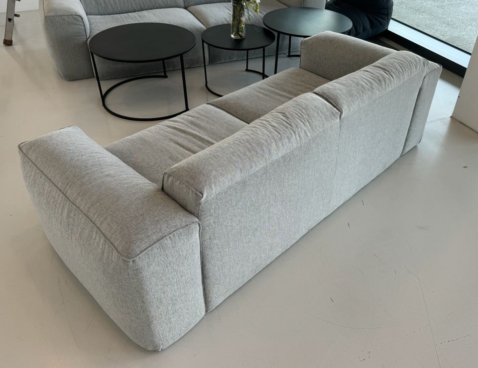 3x Graues Dreisitzer Sofa aus Stoff in Hamburg