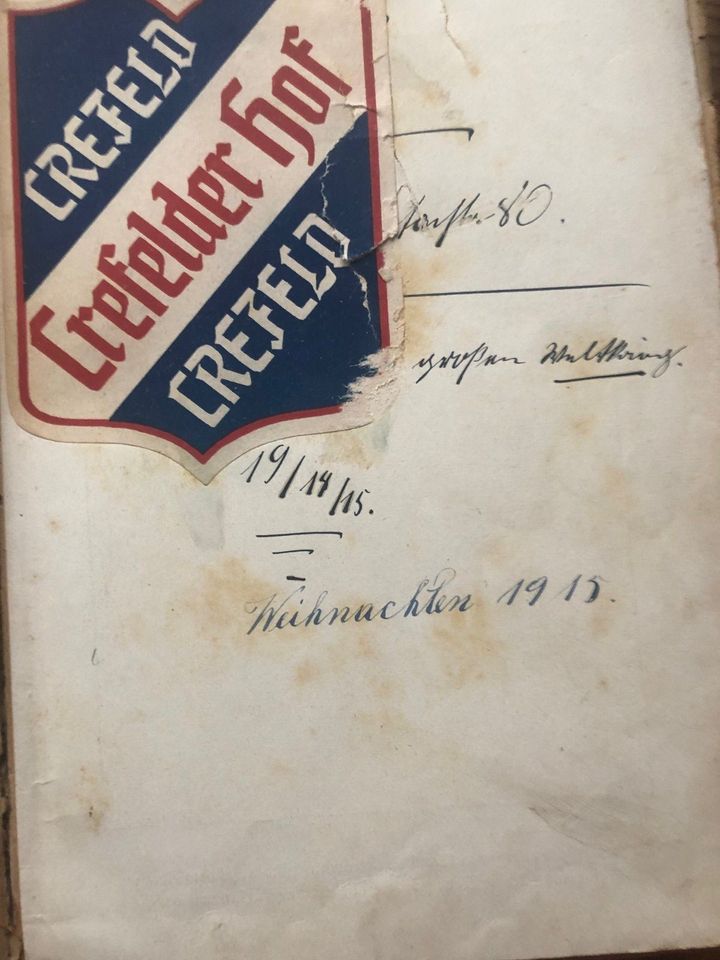 Hindenburg Buch von 1915 in Lippstadt