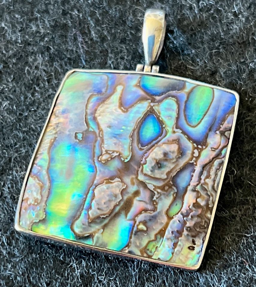 Anhänger Kette Abalone 925 Silber Top Zustand ‼️inkl Versand ‼️ in Berlin